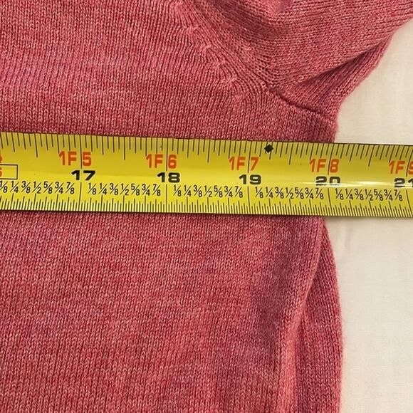 A New Day Pink Pullover V-Neck Knit Sweater Womens Size Large - Picture 6 of 10